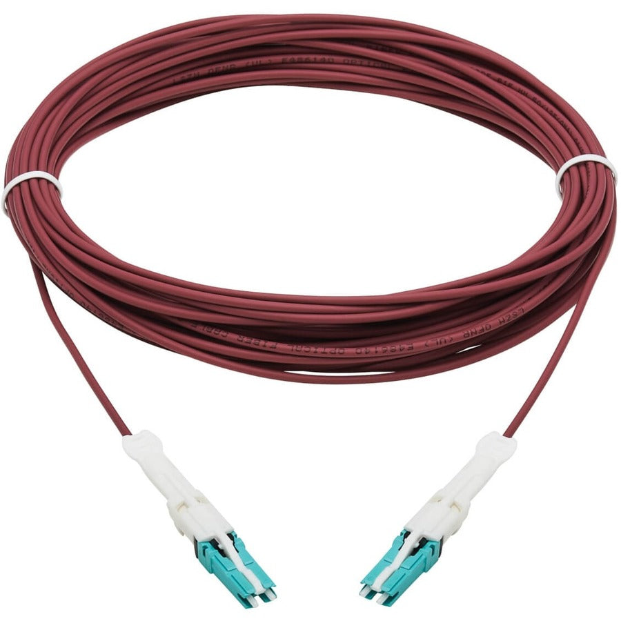 Eaton Tripp Lite Series 400G Duplex Multimode 50/125 OM4 Fiber Optic Patch Cable with CS Connectors, 10 Meters