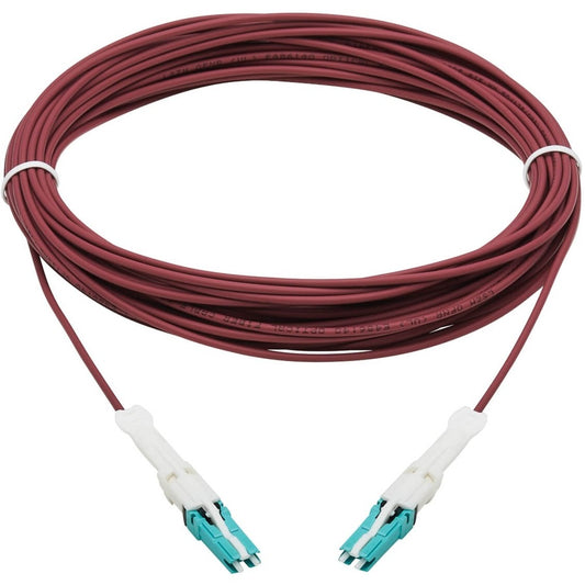 Eaton Tripp Lite Series 400G Duplex Multimode 50/125 OM4 Fiber Optic Patch Cable with CS Connectors, 10 Meters