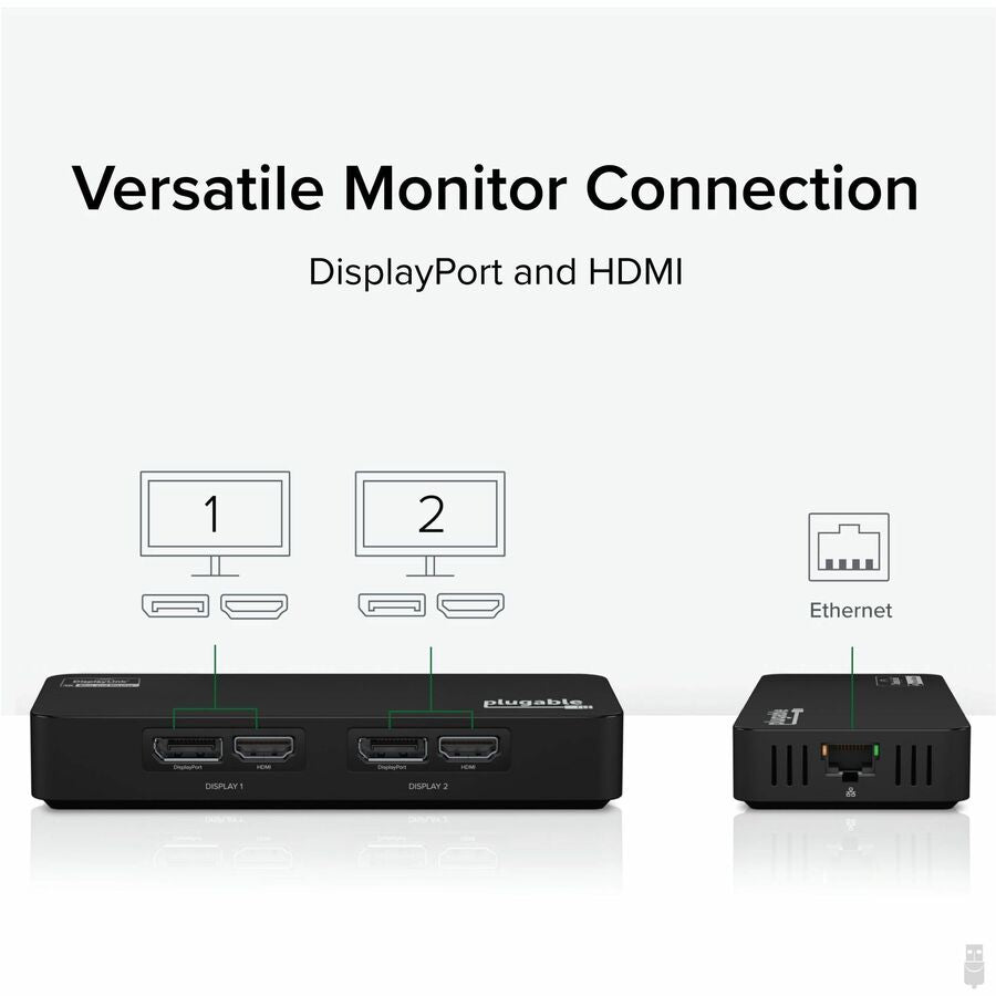 Plugable USB Type-C Dual 4K HDMI and Gigabit Ethernet Adapter (USBC-6950UE)