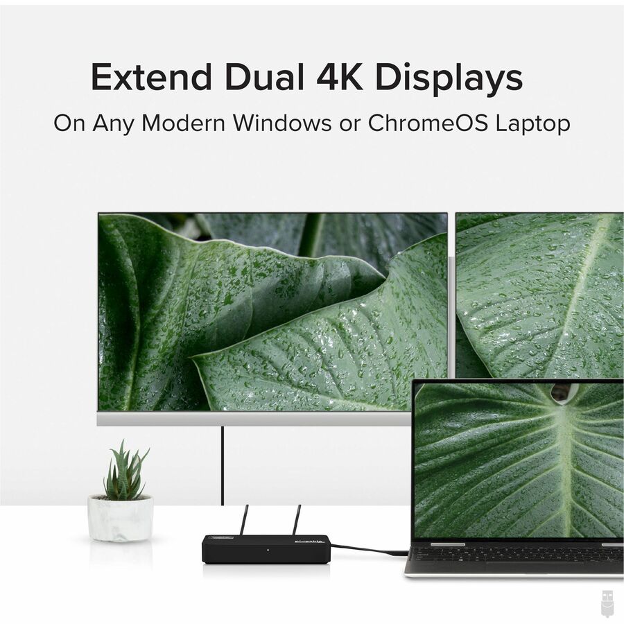 Plugable USB Type-C Dual 4K HDMI and Gigabit Ethernet Adapter (USBC-6950UE)