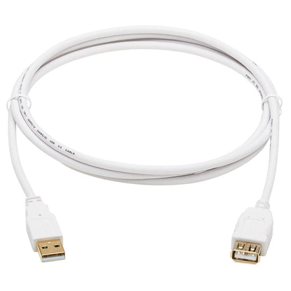 Eaton Tripp Lite Series 6 ft. USB 2.0 Antibacterial Extension Cable (A M/F), White