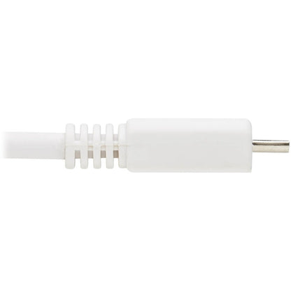 Eaton Tripp Lite Series Safe-IT USB 2.0 A to Micro-B Antibacterial Cable, 6 ft, White