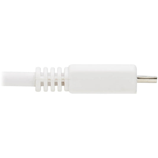 Eaton Tripp Lite Series Safe-IT USB 2.0 A to Micro-B Antibacterial Cable, 6 ft, White