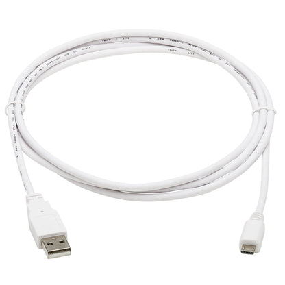 Eaton Tripp Lite Series Safe-IT USB 2.0 A to Micro-B Antibacterial Cable, 6 ft, White