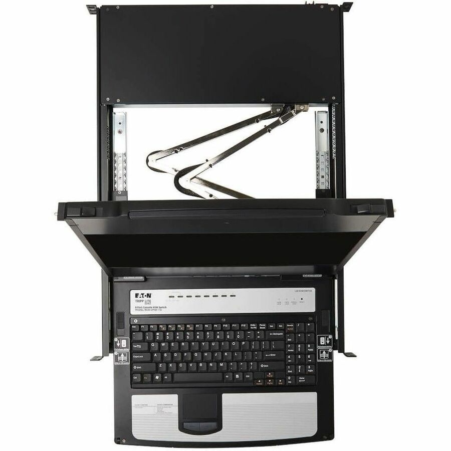 Eaton Tripp Lite Series 8-Port DisplayPort KVM Switch Console with 17-inch LCD - Rack-Mountable, Dual Rail, TAA Compliant
