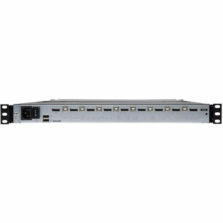 Eaton Tripp Lite Series 8-Port DisplayPort KVM Switch Console with 17-inch LCD - Rack-Mountable, Dual Rail, TAA Compliant