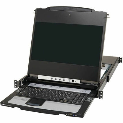 Eaton Tripp Lite Series 8-Port DisplayPort KVM Switch Console with 17-inch LCD - Rack-Mountable, Dual Rail, TAA Compliant