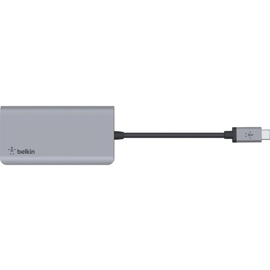 Belkin Connect USB-C 4-in-1 Multiport Adapter for Laptops with 4K HDMI, 2 USB-A Ports, and 100W Power Delivery