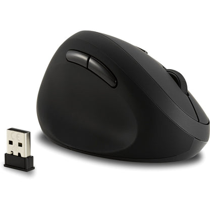 Kensington ProFit Left-Handed Ergo Wireless Mouse - Ergonomist-Approved, USB, 6 Buttons, 1600 DPI, Black
