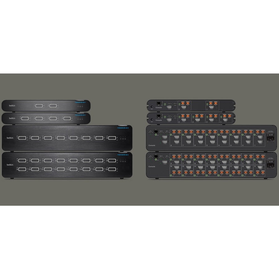 Belkin Universal 2nd Gen Secure KVM Switch F1DN104KVM-UNN4 — 4-Port, 4K UHD Video, Secure Enclave Sharing