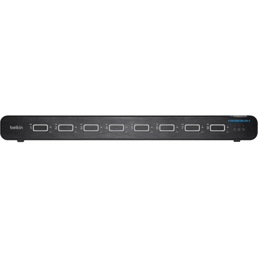 Belkin Universal 2nd Gen Secure KVM Switch, 8-Port Single Head with CAC - High Security Enclave Control