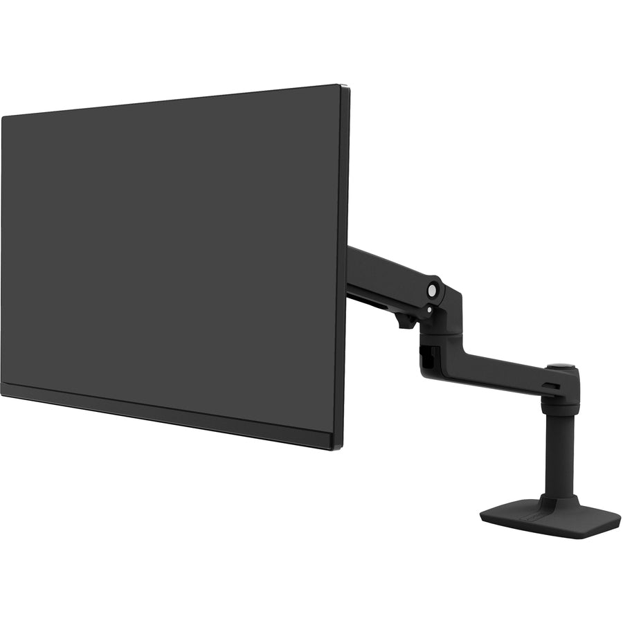Ergotron LX Desk Monitor Arm with Low-Profile Clamp in Matte Black