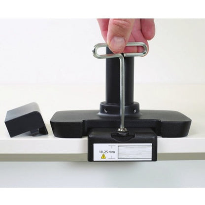 Ergotron Low-Profile Top-Mount C-Clamp (Part 98-478-224) for Desk Mount Arms, Matte Black