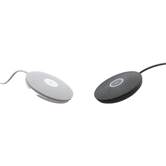 Logitech Rally Mic Pod – White | Professional Beamforming Microphone with RightSound™ Technology
