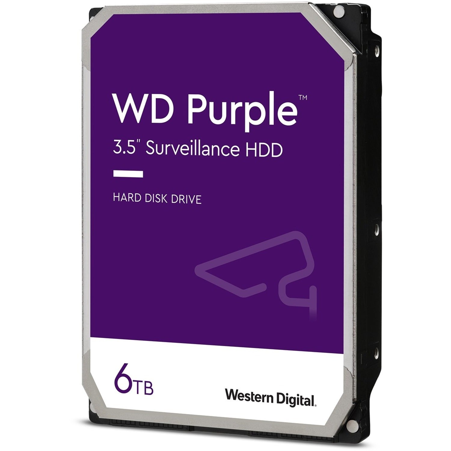 Western Digital Purple WD62PURZ 6TB Surveillance Hard Drive - Internal 3.5" SATA Drive for Security Systems