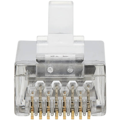Eaton Tripp Lite Series Cat6 RJ45 Pass-Through FTP Modular Plug, 50 Pack