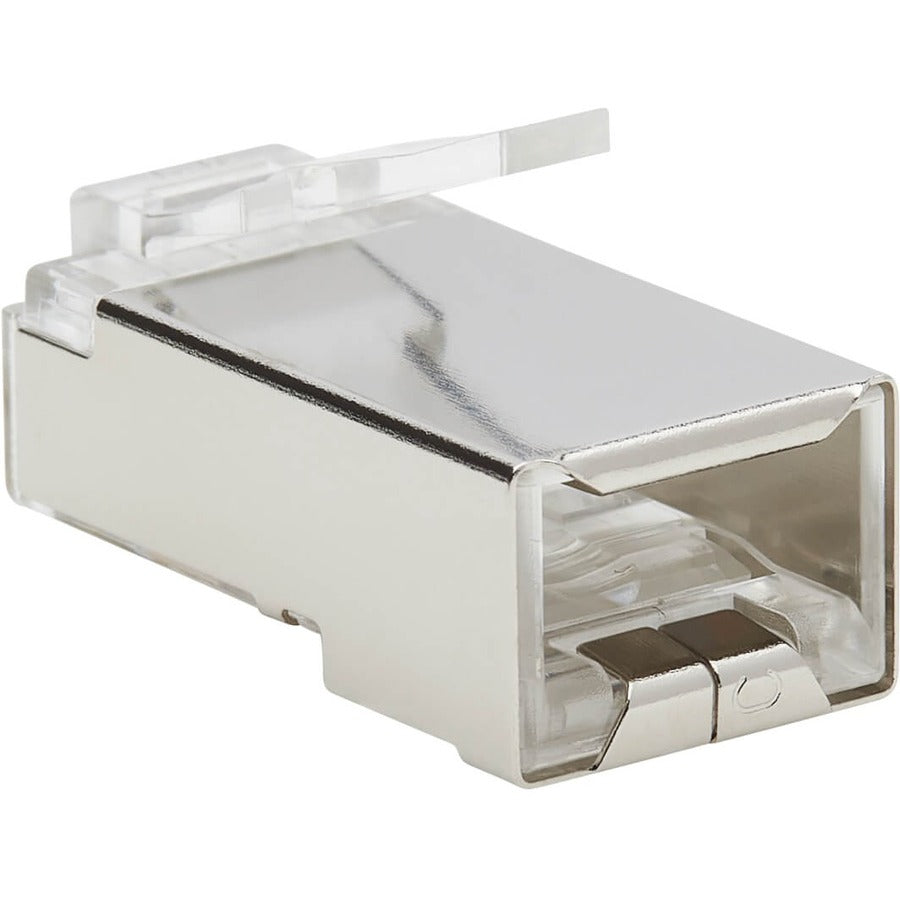 Eaton Tripp Lite Series Cat6 RJ45 Pass-Through FTP Modular Plug, 100 Pack - Clear Network Connectors for Reliable Ethernet Performance
