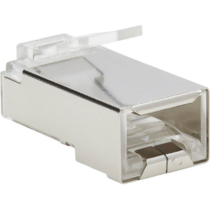 Eaton Tripp Lite Series Cat6 RJ45 Pass-Through FTP Modular Plug, 100 Pack - Clear Network Connectors for Reliable Ethernet Performance