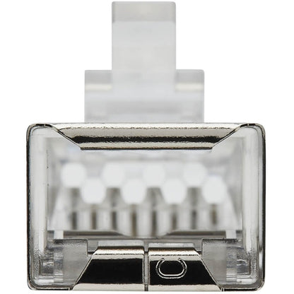 Eaton Tripp Lite Series Cat6 RJ45 Pass-Through FTP Modular Plug, 100 Pack - Clear Network Connectors for Reliable Ethernet Performance