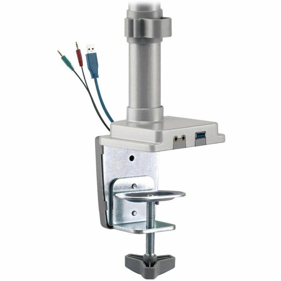Eaton Tripp Lite DDR1732DAL Dual-Display Flex-Arm Desk Clamp Mount with USB and Audio Ports