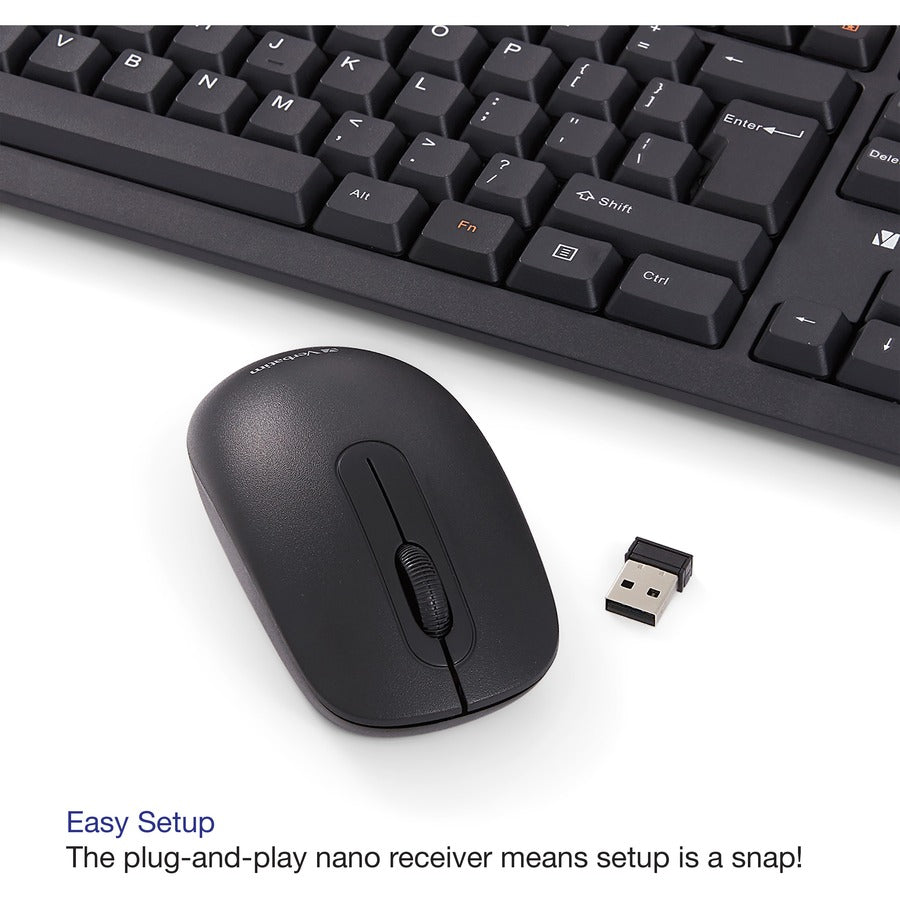Verbatim America, LLC Wireless Keyboard and Mouse Combo - Model 70724