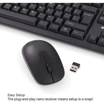 Verbatim America, LLC Wireless Keyboard and Mouse Combo - Model 70724
