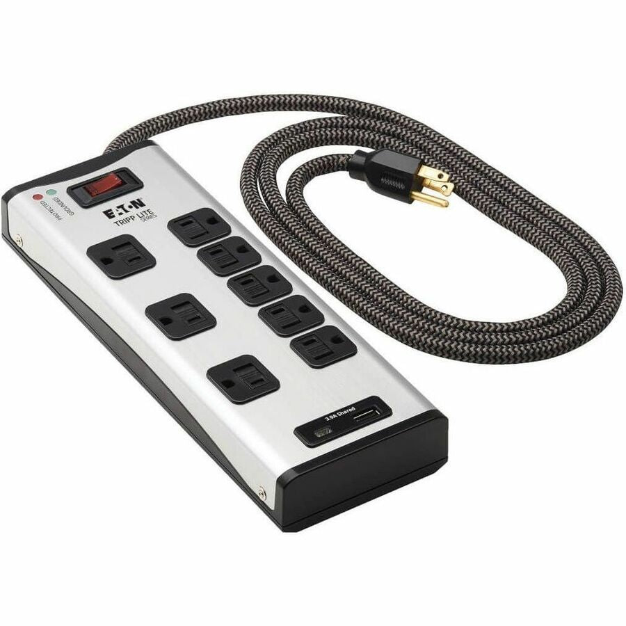 Eaton Tripp Lite Series TLM88USBC 8-Outlet Surge Protector with USB Charging and 2100 Joules Protection