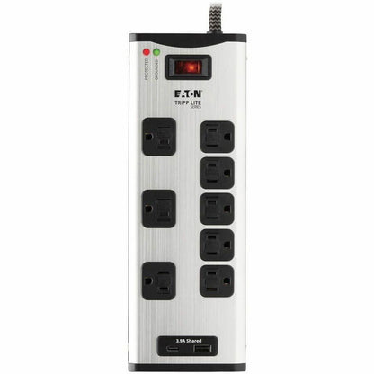 Eaton Tripp Lite Series TLM88USBC 8-Outlet Surge Protector with USB Charging and 2100 Joules Protection