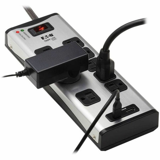 Eaton Tripp Lite Series TLM88USBC 8-Outlet Surge Protector with USB Charging and 2100 Joules Protection