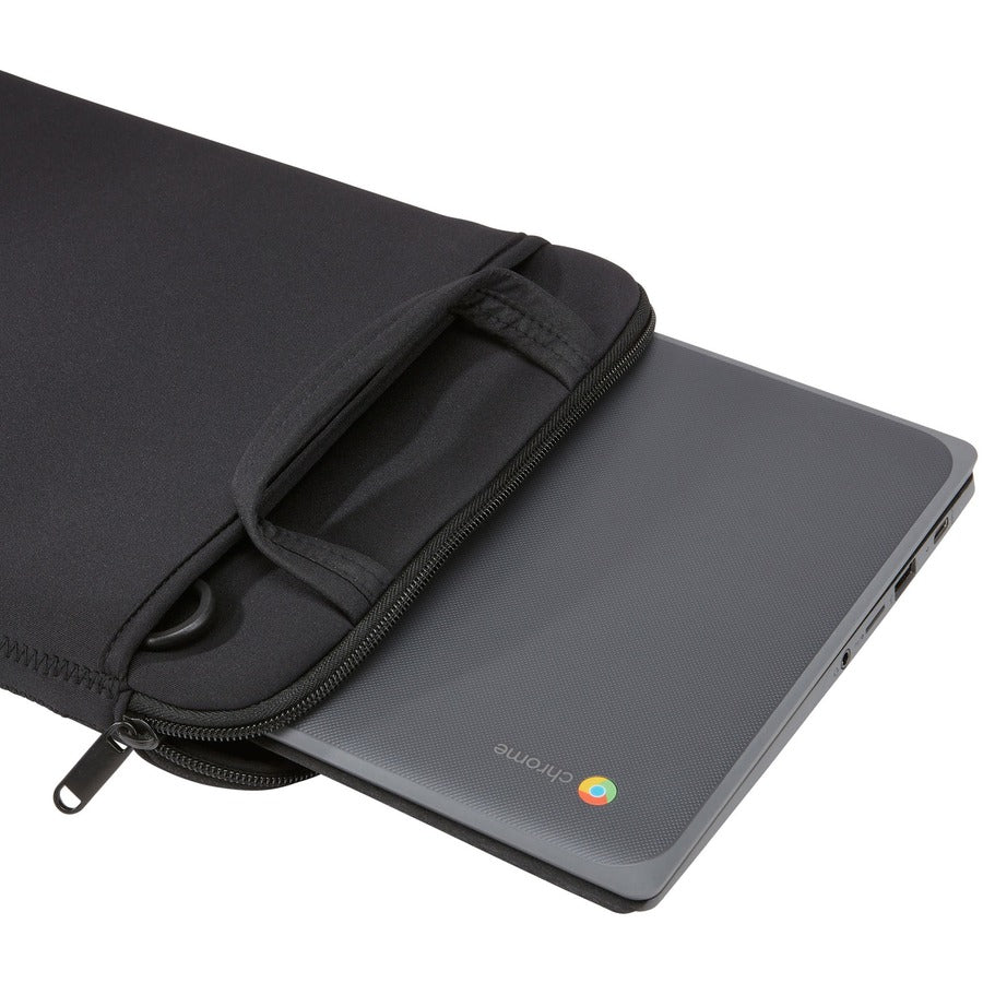 Case Logic Quantic LNEO-212 12-Inch Chromebook Sleeve with Shoulder Strap and Accessory Pocket - Black