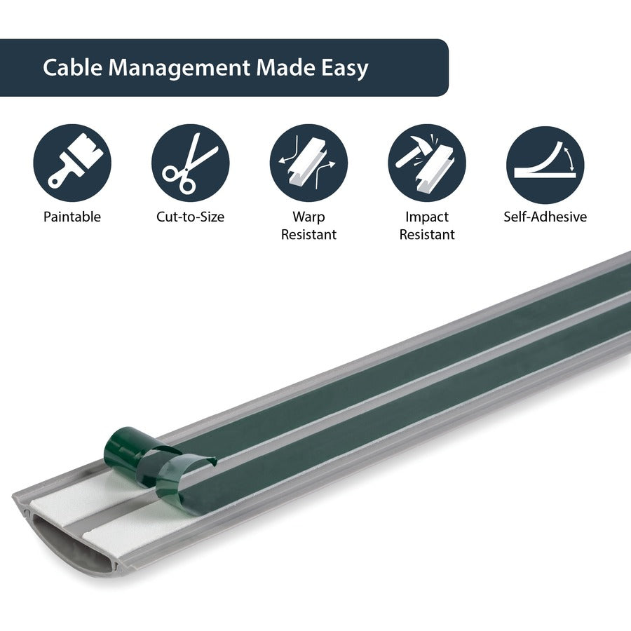 StarTech.com 6 ft 2 in Wide Floor Cable Duct with Guard - Cable Routing and Management