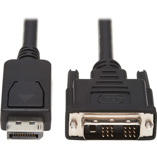Eaton Tripp Lite Series P581AB-006 DisplayPort to DVI Antibacterial Cable, 6 ft., Black