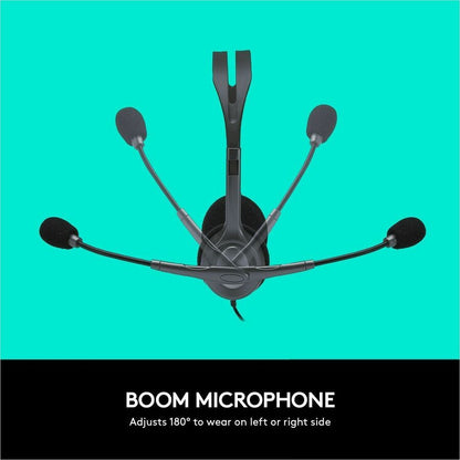 Logitech H111 Stereo Headset with 3.5 mm Audio Jack for Education