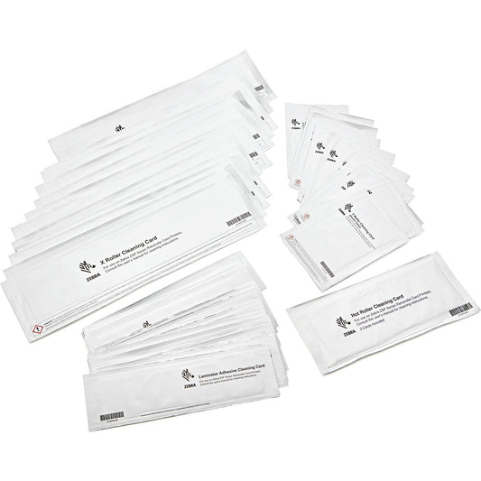 Zebra Technologies ZC100/300 Cleaning Card Kit – 2 Cards for Printer Maintenance