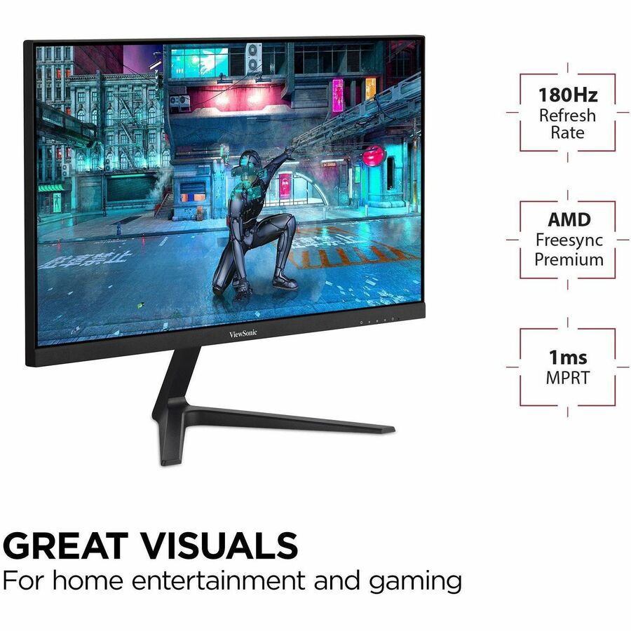 ViewSonic VX2718-P-MHD 27-Inch Full HD Gaming Monitor with 180Hz Refresh Rate and Adaptive Sync