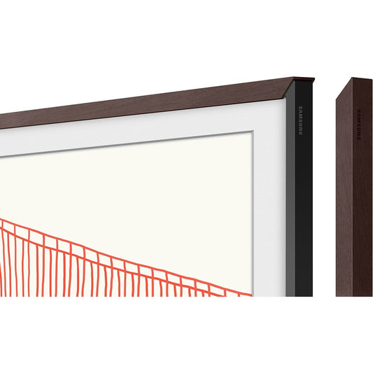 Samsung 2021 43-Inch The Frame Customizable Bezel - Modern Brown