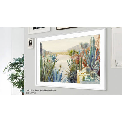 Samsung (2021) 50" The Frame Customizable Bezel - Modern White
