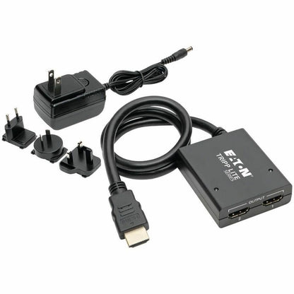 Eaton Tripp Lite Series 2-Port HDMI Splitter - UHD 4K with International Power Adapter
