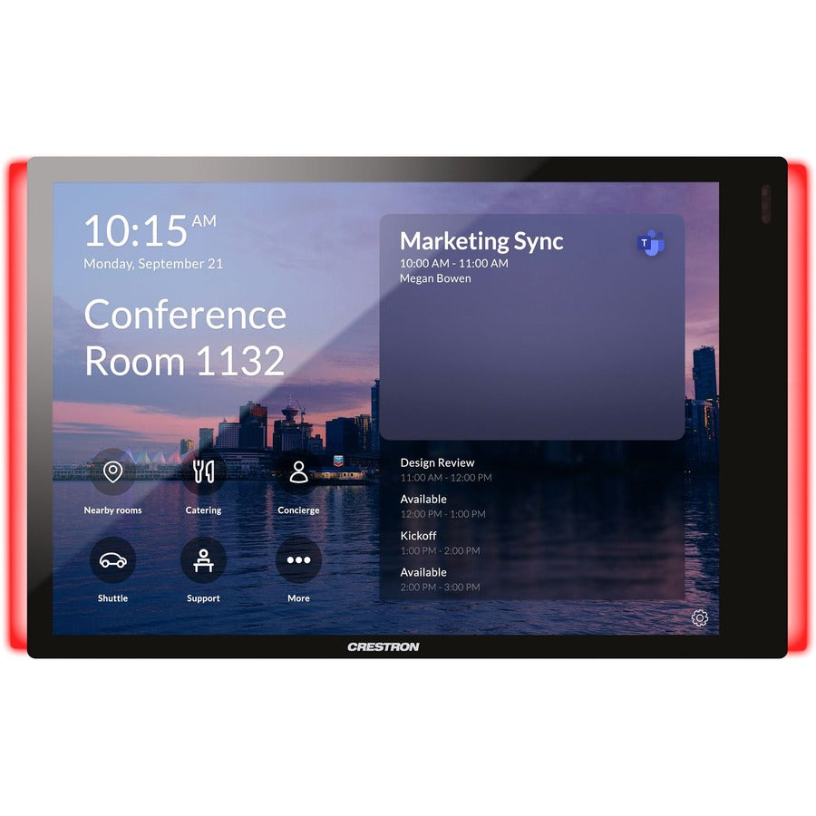 Crestron TSS-770-T-B-S-LB KIT Room Scheduling Touch Screen with Light Bar