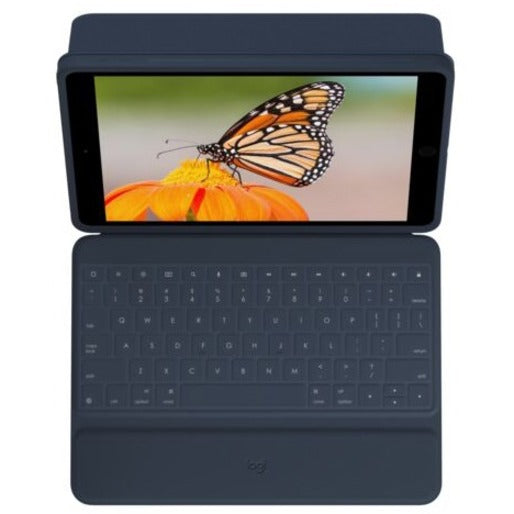 Logitech Rugged Combo 3 iPad (7th, 8th, & 9th Gen) Keyboard Case with Smart Connector - Blue