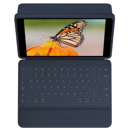 Logitech Rugged Combo 3 iPad (7th, 8th, & 9th Gen) Keyboard Case with Smart Connector - Blue