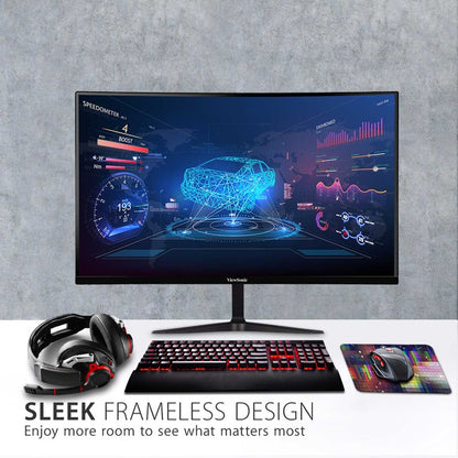 ViewSonic OMNI VX2718-PC-MHD 27-Inch Curved Full HD Gaming Monitor with 180Hz Refresh Rate and Adaptive Sync