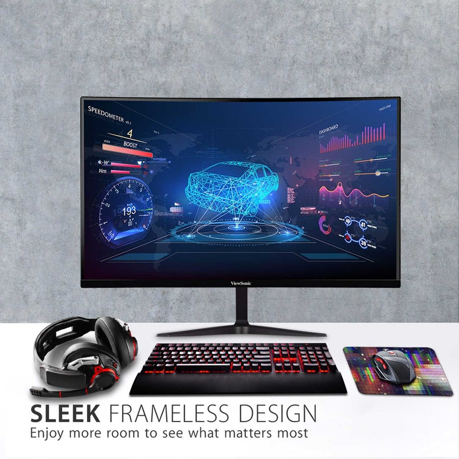 ViewSonic OMNI VX3218-PC-MHD 32-Inch Curved Full HD Gaming Monitor with 180Hz Refresh Rate and Adaptive Sync