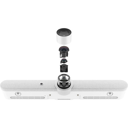 Logitech Rally Bar Mini All-In-One Video Conferencing Camera for Small Rooms - White