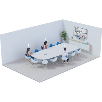 Logitech Rally Bar Mini All-In-One Video Conferencing Camera for Small Rooms - White