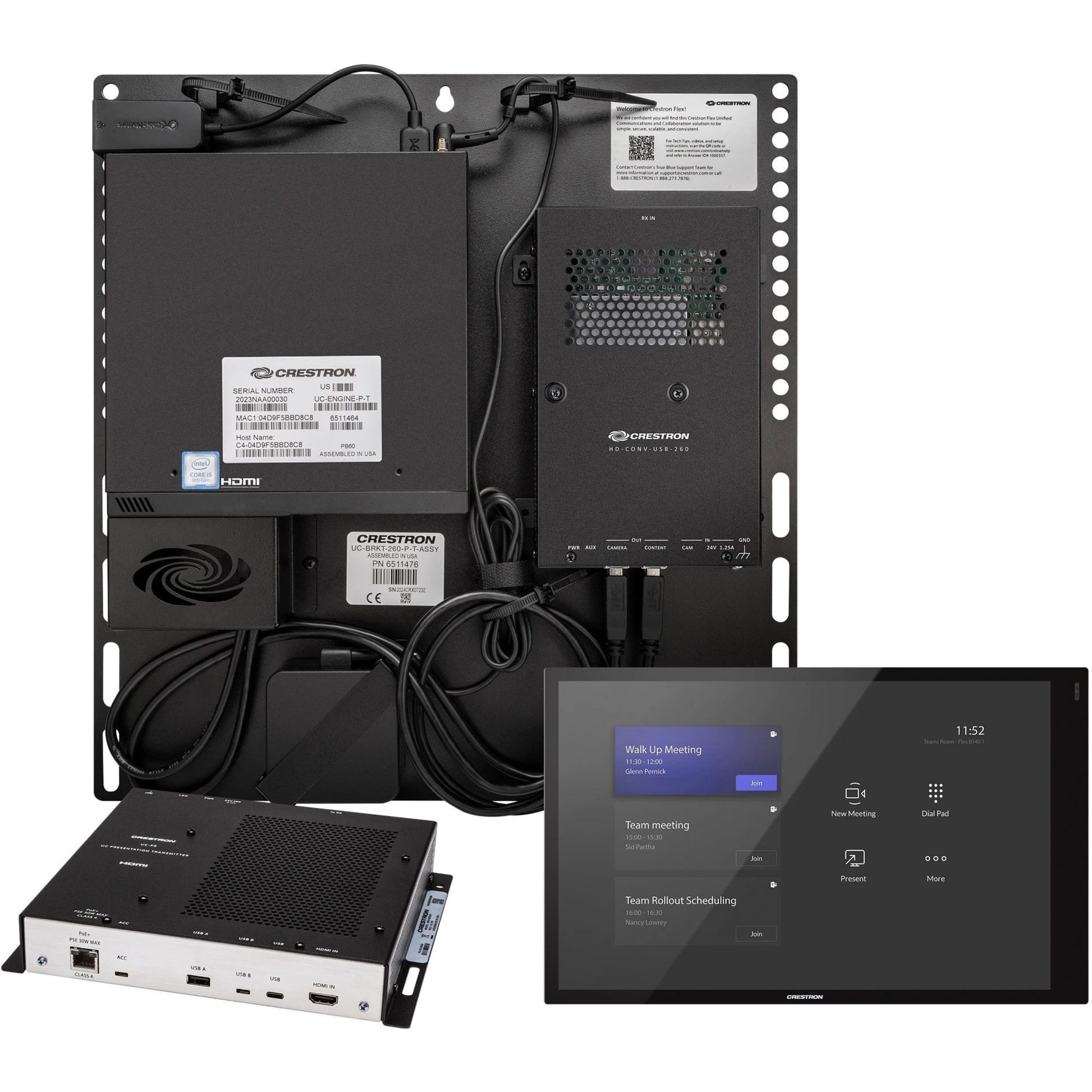 Crestron UC-CX100-T-WM Video Conference Equipment with Wall Mount Touch Screen