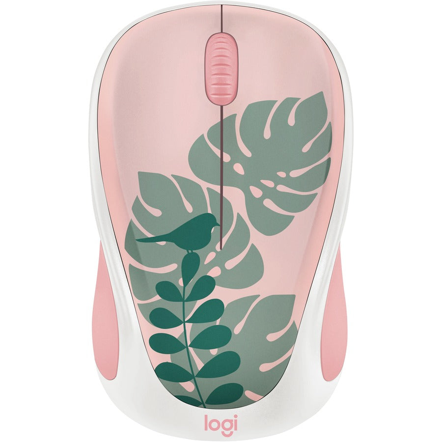 Logitech Design Collection Limited Edition Wireless Mouse with Chirpy Bird Pattern – USB Unifying Receiver, 12-Month Battery Life, Portable & Lightweight