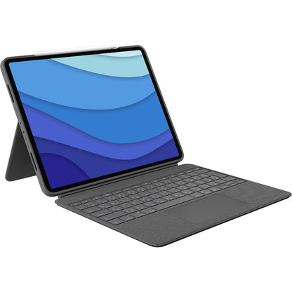 Logitech Combo Touch Keyboard Case for iPad Pro 12.9-inch (5th Generation), Oxford Gray