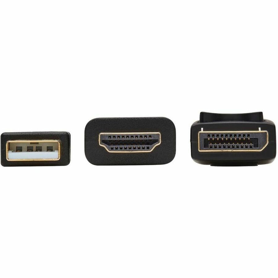 Eaton Tripp Lite Series HDMI to DisplayPort 1.2 Active Adapter Cable - 4K, USB Power, 6.6 ft, Black
