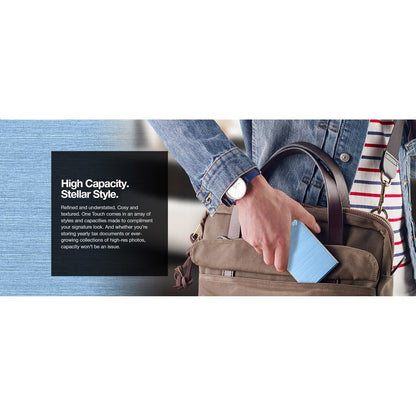 Seagate One Touch STKG2000402 1.95TB External Solid State Drive with USB 3.1 Type C - Blue